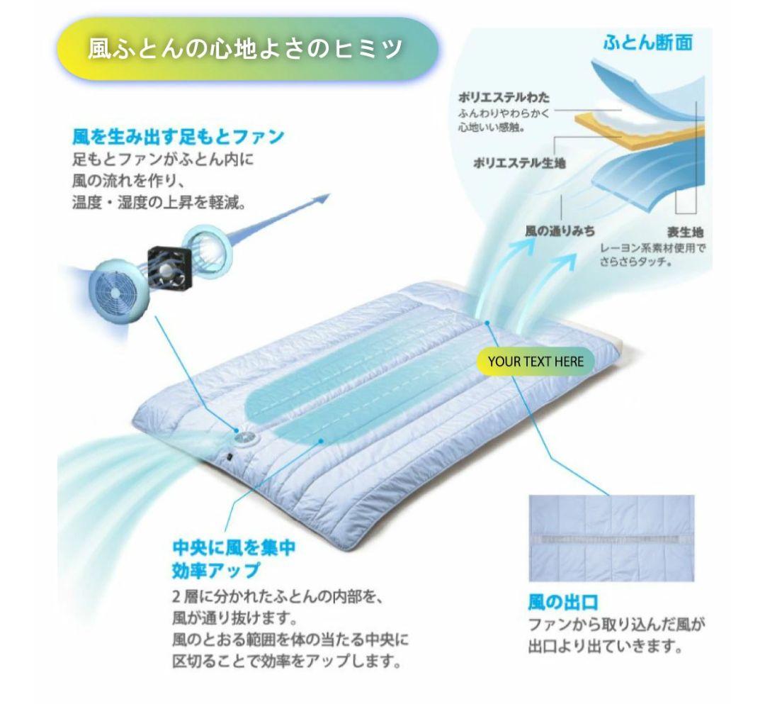 アテックス　SOYO風ふとん　ブルー　新品未開封品