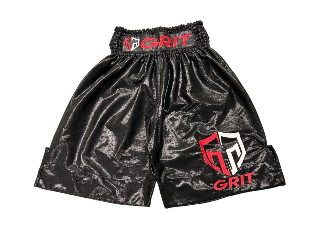 GRIT BOXING LONG SHORTS BK LAME ショーツ