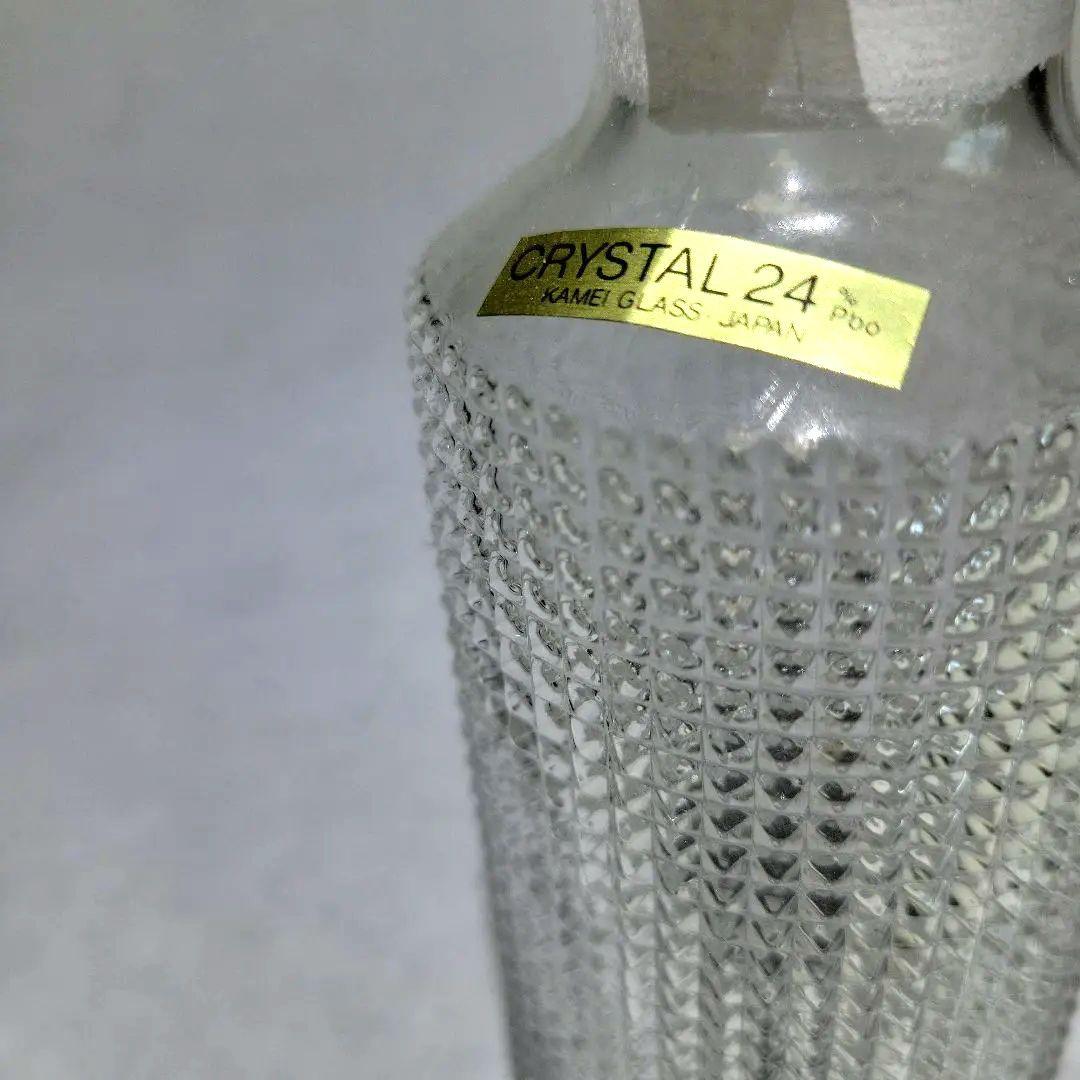 カメイ　ガラス　醤油差し　昭和 レトロ モダン 2個　セット