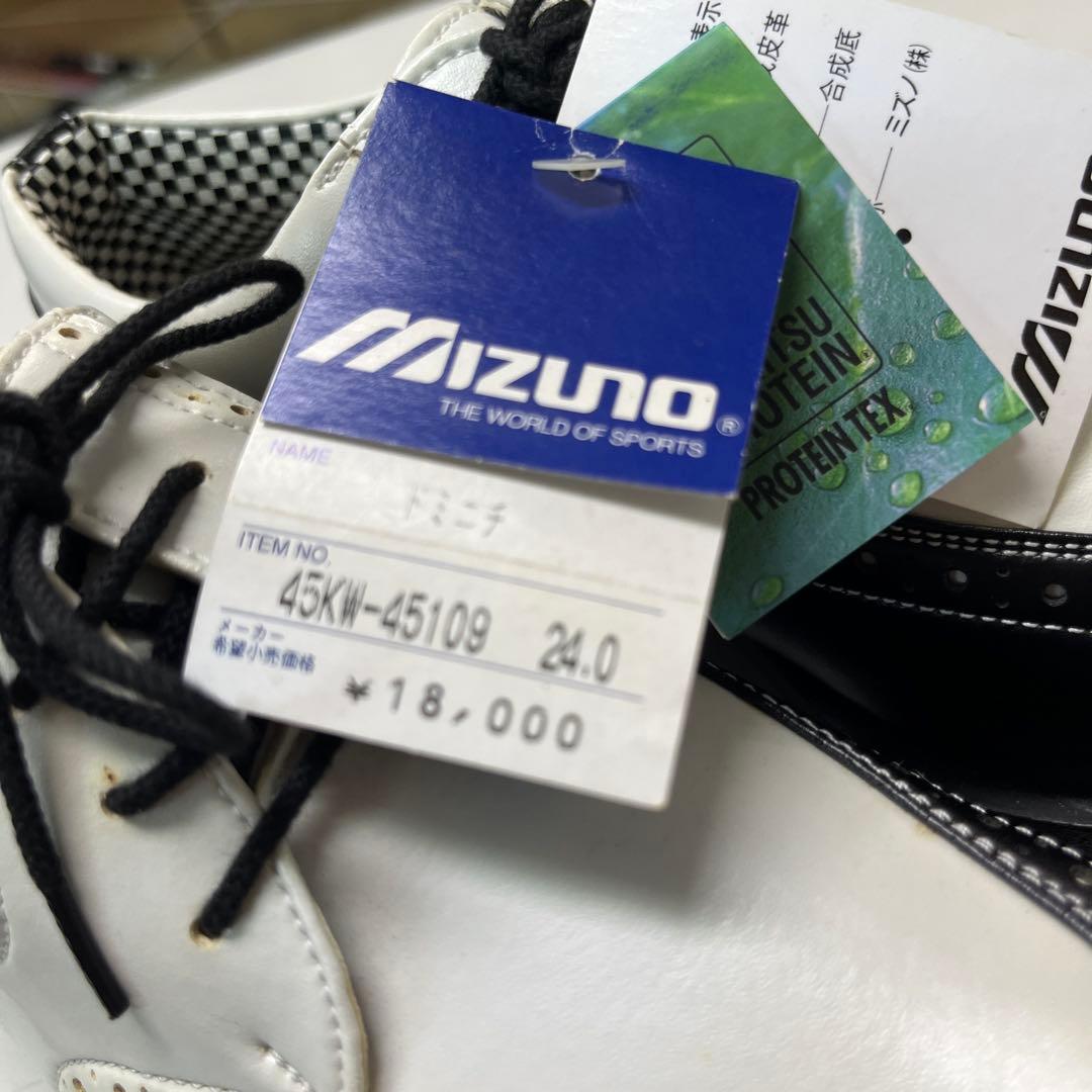 Mizuno ゴルフシューズ ホワイト/ブラック 24.0センチ