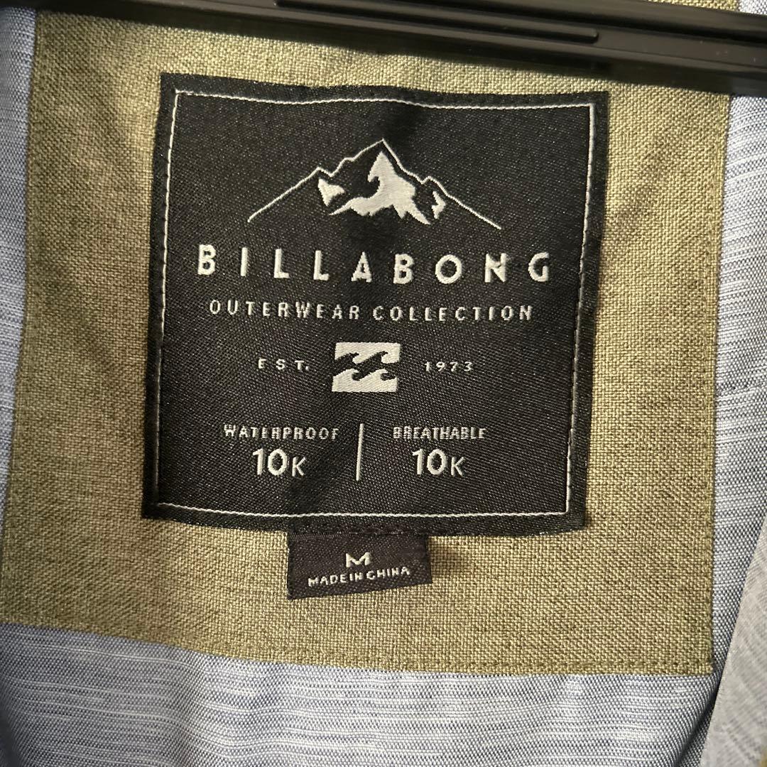BILLABONG 防水ジャケット Mサイズ オリーブ