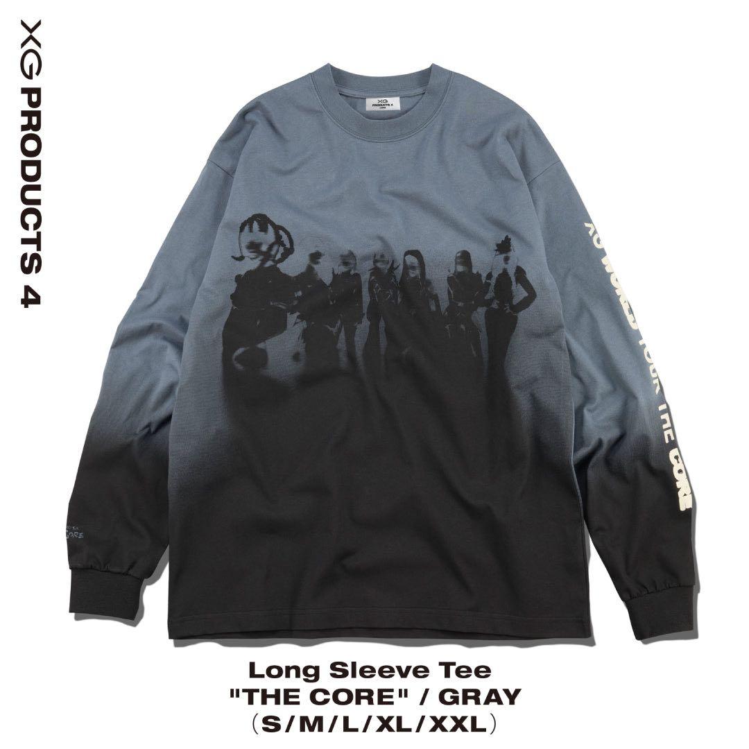 XG ロングスリーブTシャツ \"THE CORE\" グレー