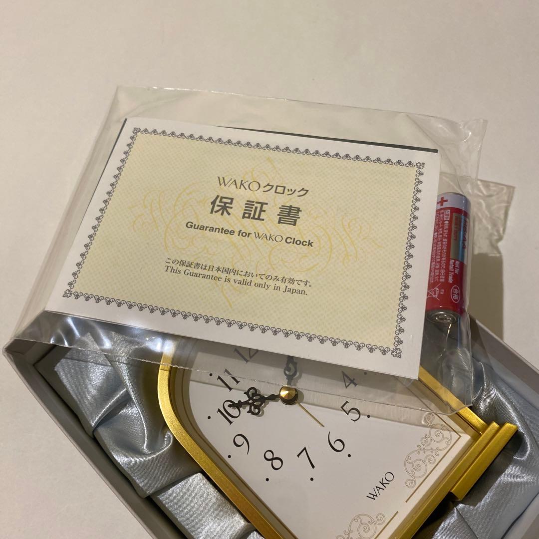 美品！WAKO アーチ型ゴールド時計