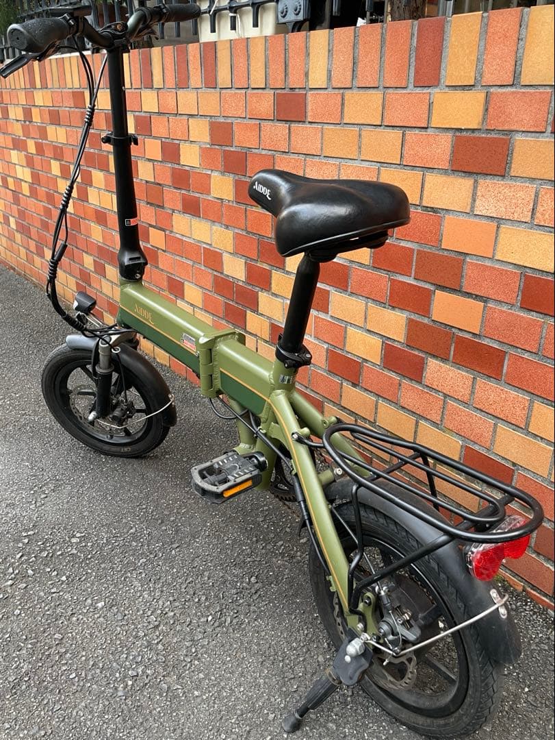 AiDDE 折畳み電動アシスト自転車 14インチ/後輪パンク/送料込