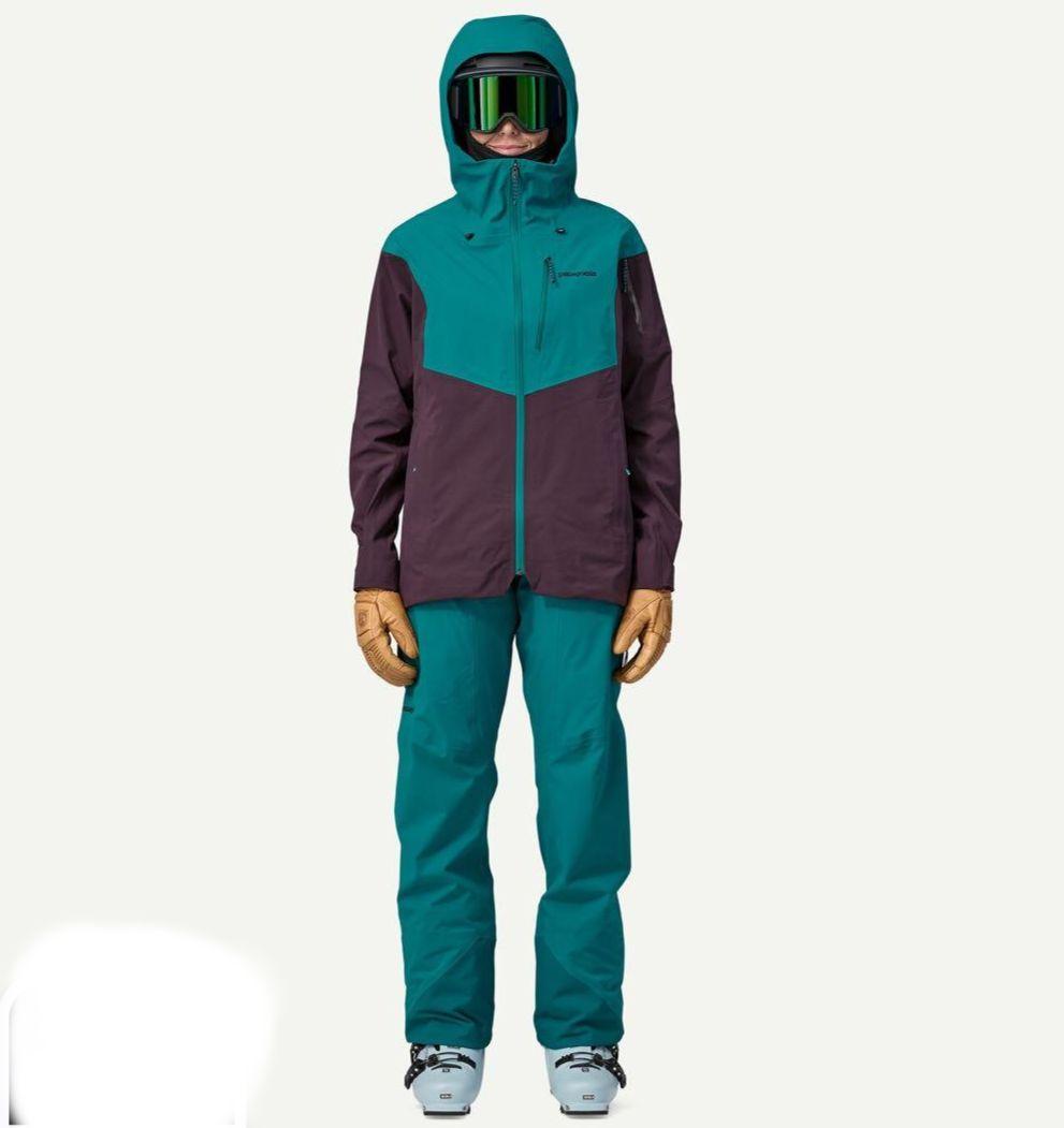 Patagonia ウィメンズ•スノードリフター•ビブ ObsidianPlum