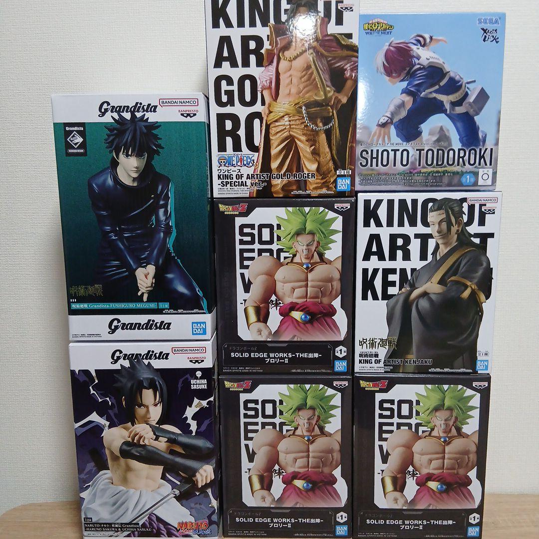 最新ジャンプ系フィギュアまとめ売り　サスケ　伏黒恵　ブロリー　轟焦凍　他