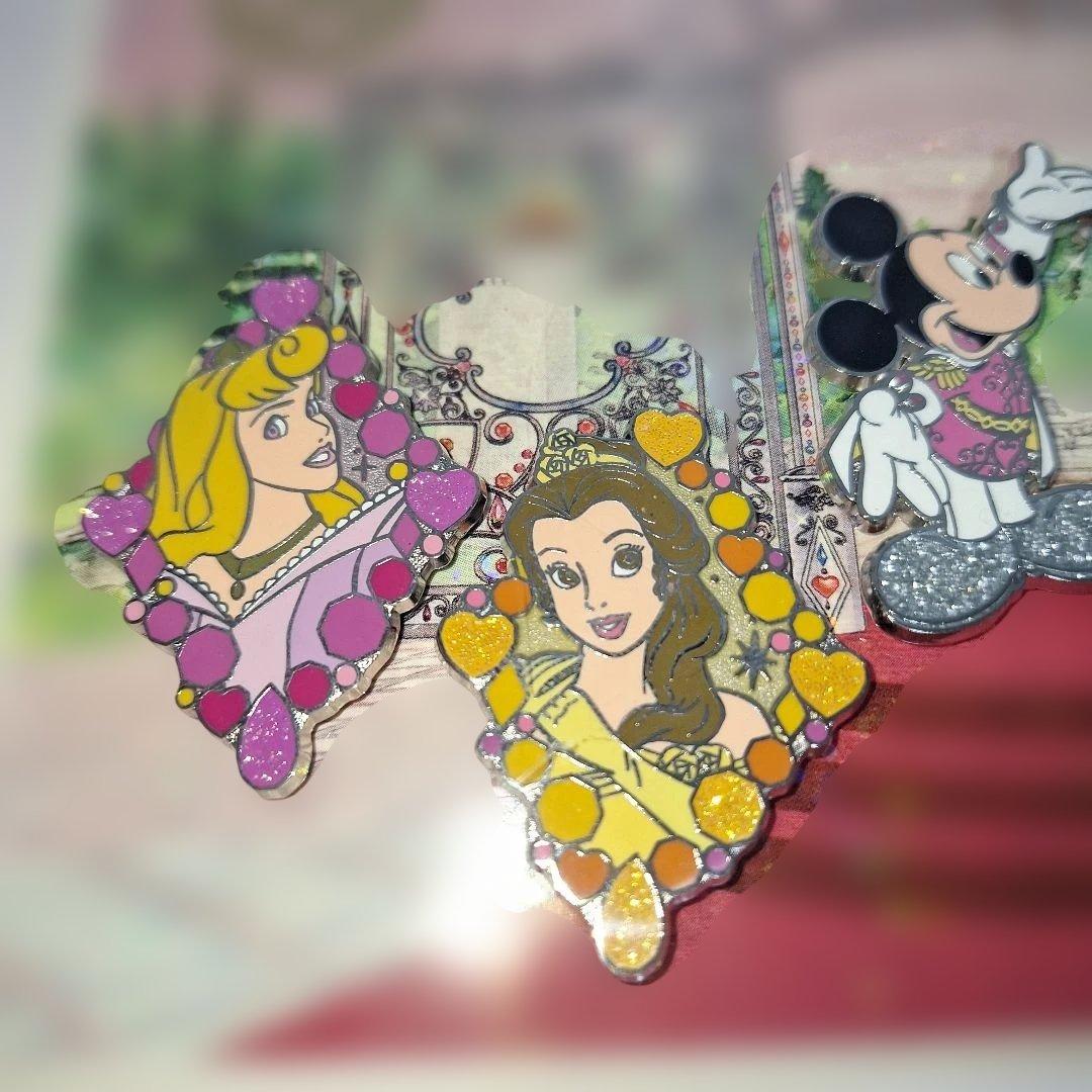 激レア　ディズニープリンセス　ディズニーピンバッジセット