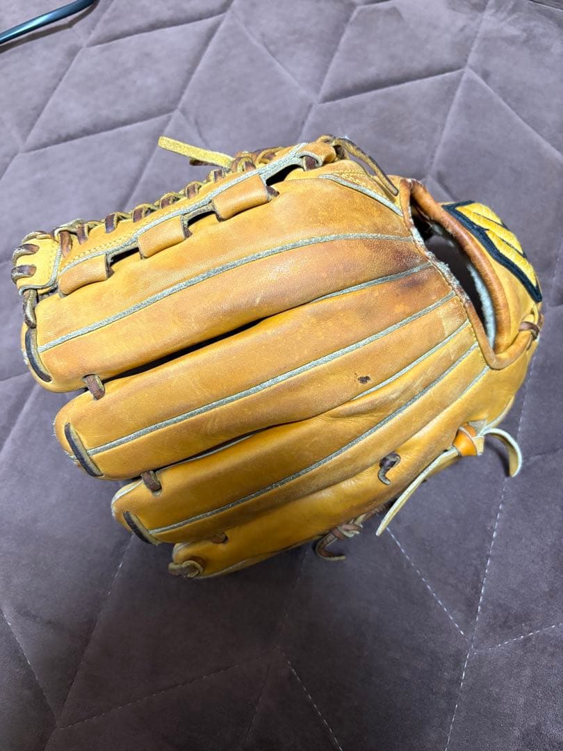 Mizuno ビッグM 硬式グローブ イエロー