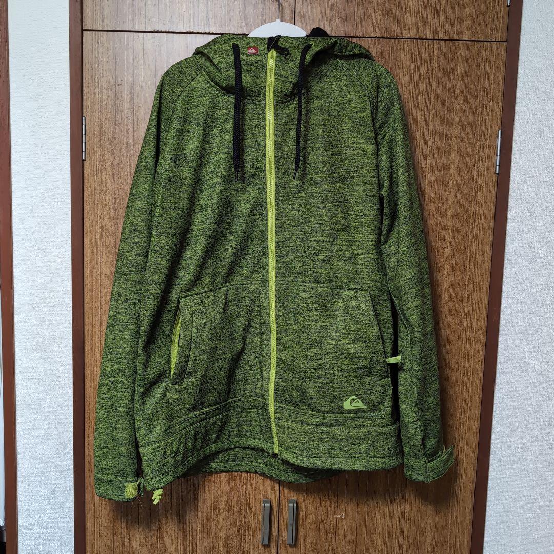 Quiksilver フード付きスノーボードウェア 緑色