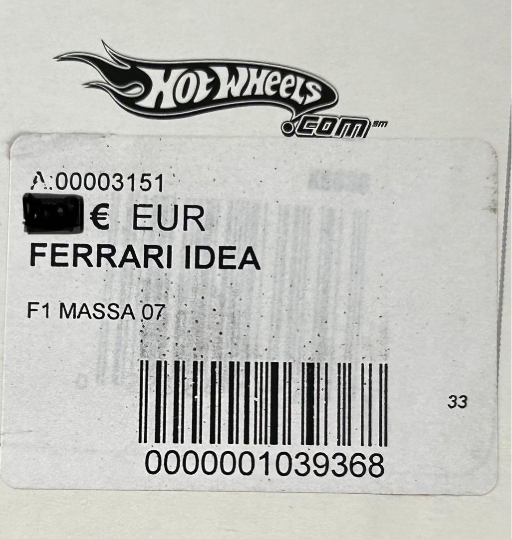Hot Wheels F2007 フェリペ・マッサ