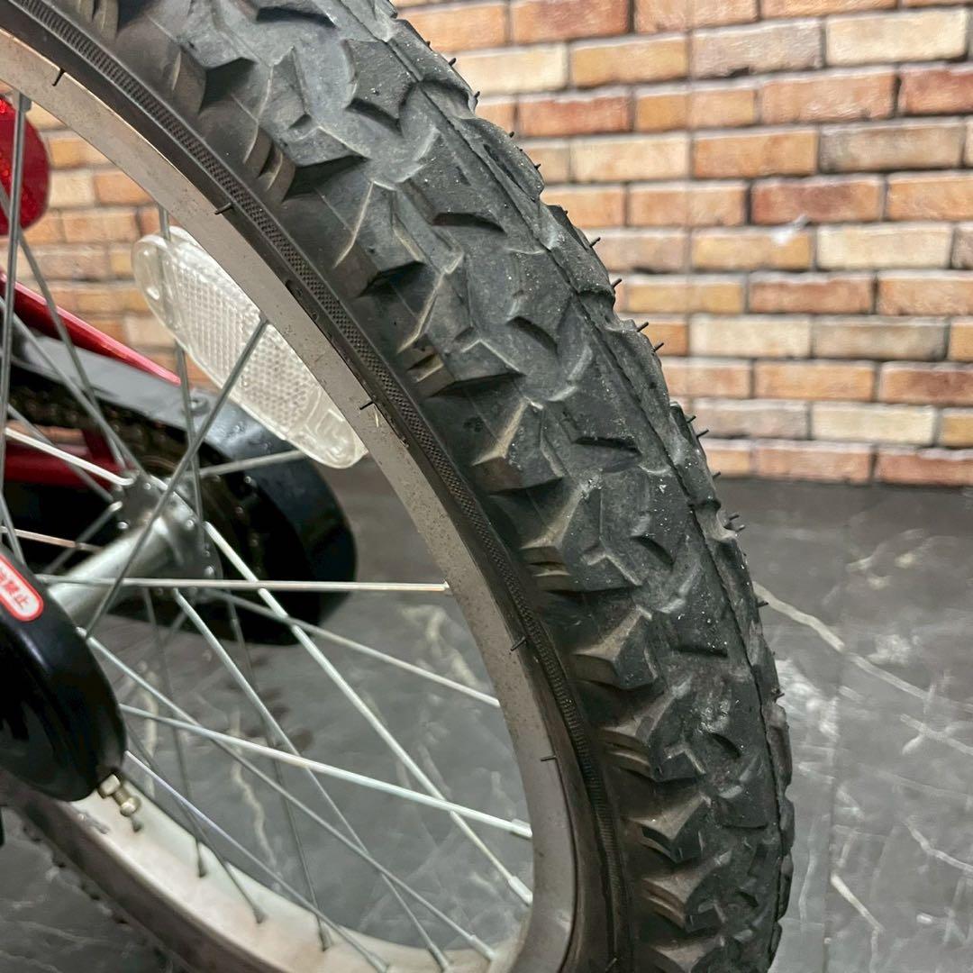 【118】子供用自転車 子供車 Jeep レッド 18インチ シングル