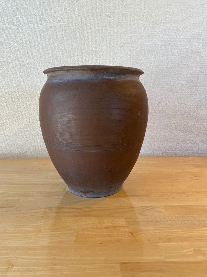 古備前 備前焼 大型壺 花器 メダカ鉢 骨董