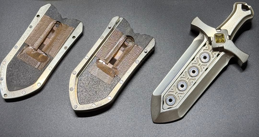 聖剣　洋白(白銅)製 フィジェットトイ　EDC fidget toys
