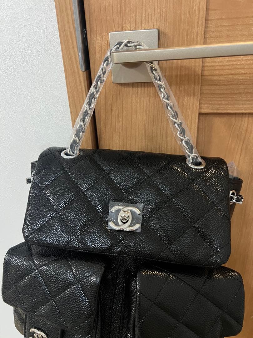 ノベルティ　CHANEL シャネル　ブラック　リュック　新品　シルバー金具