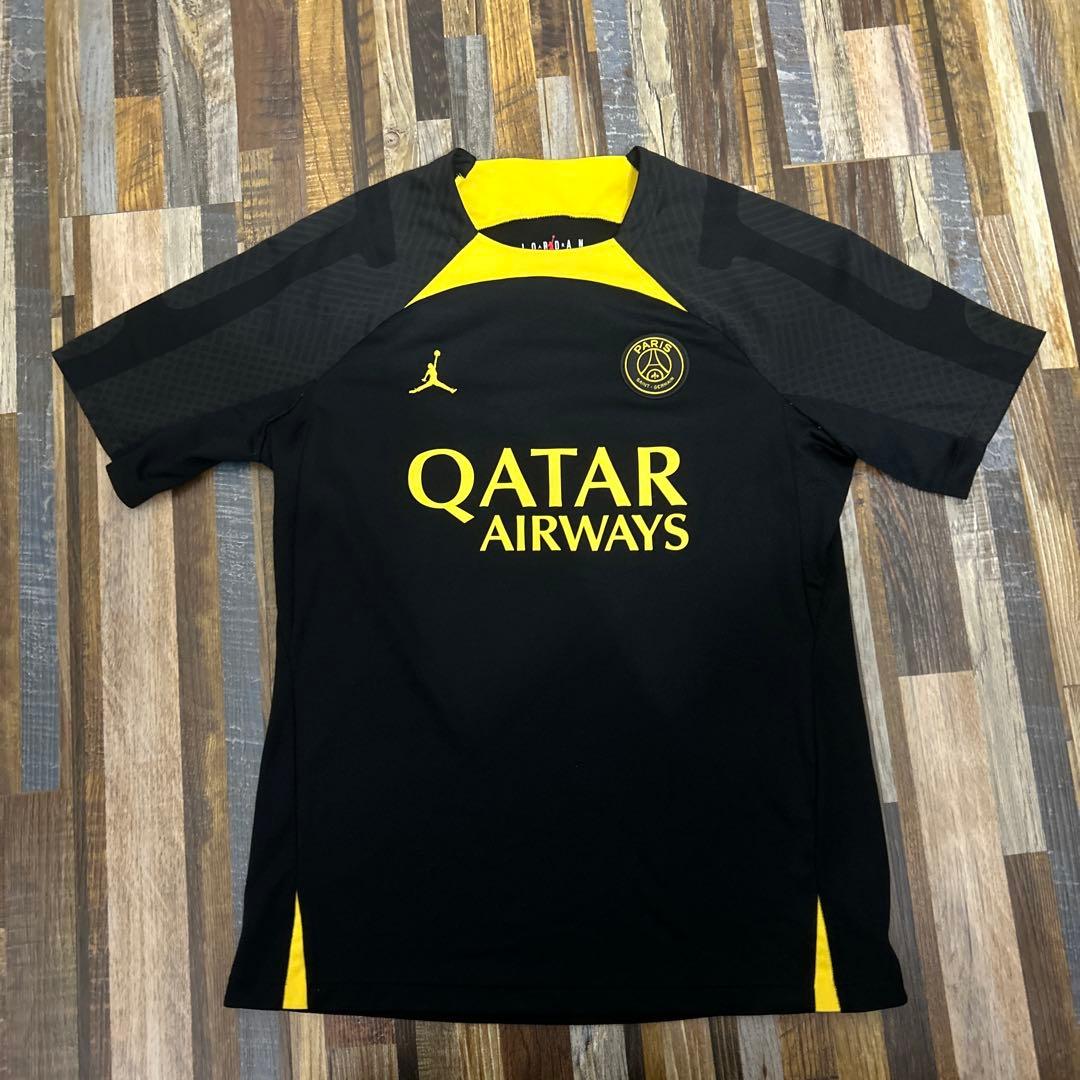 Jordan PSG サッカーシャツ M ブラック/イエロー