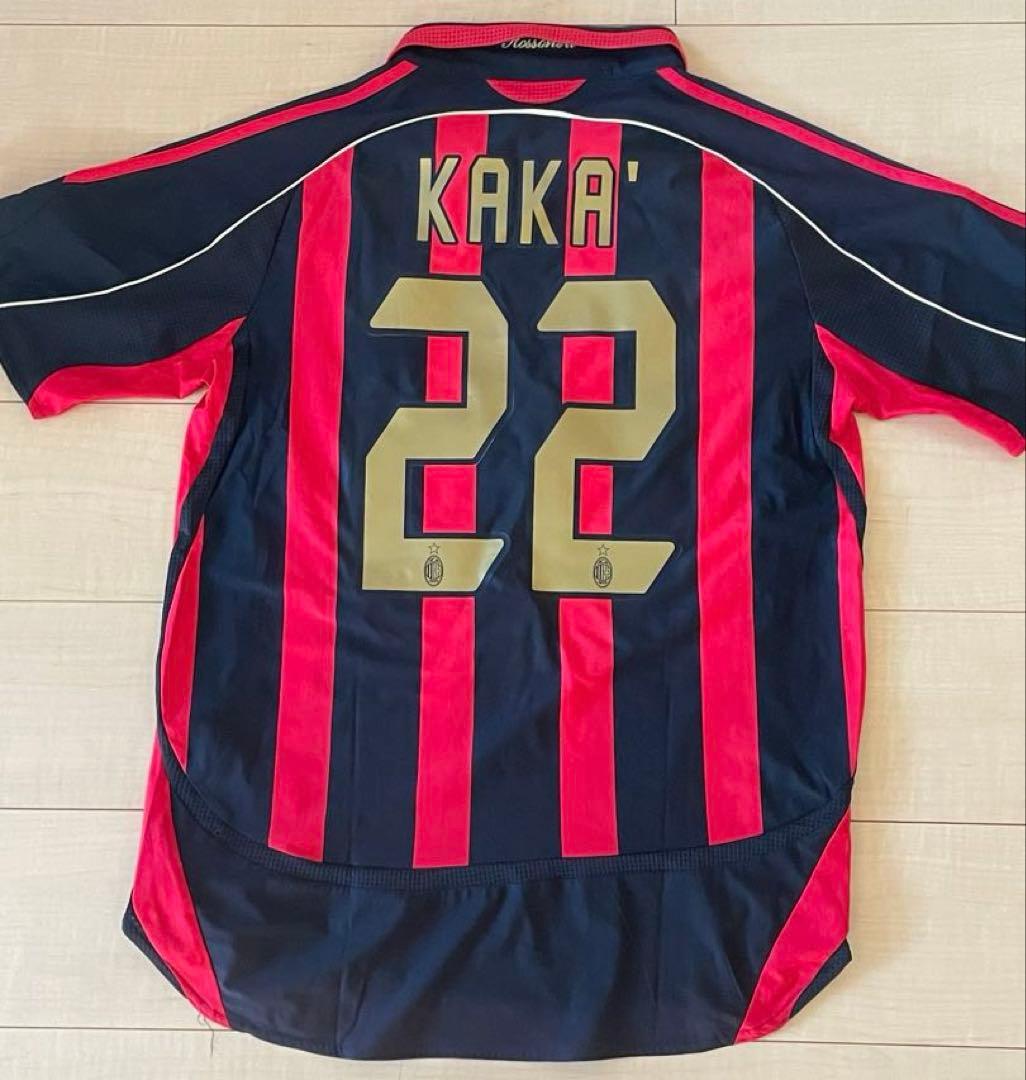 セリエAアディダスACミラン06 07サッカーユニフォームホームカカ赤黒