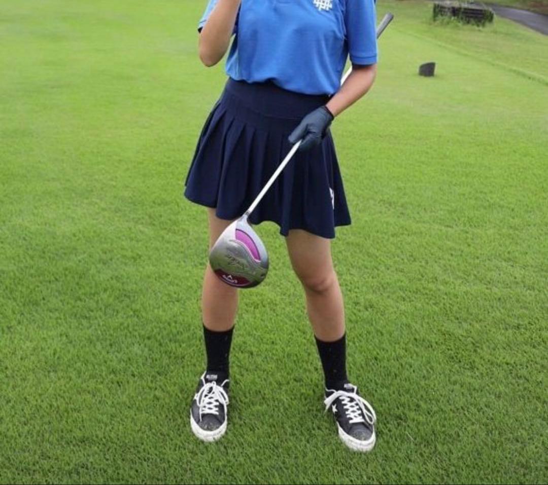 Cph/Golf ネイビープリーツスカート