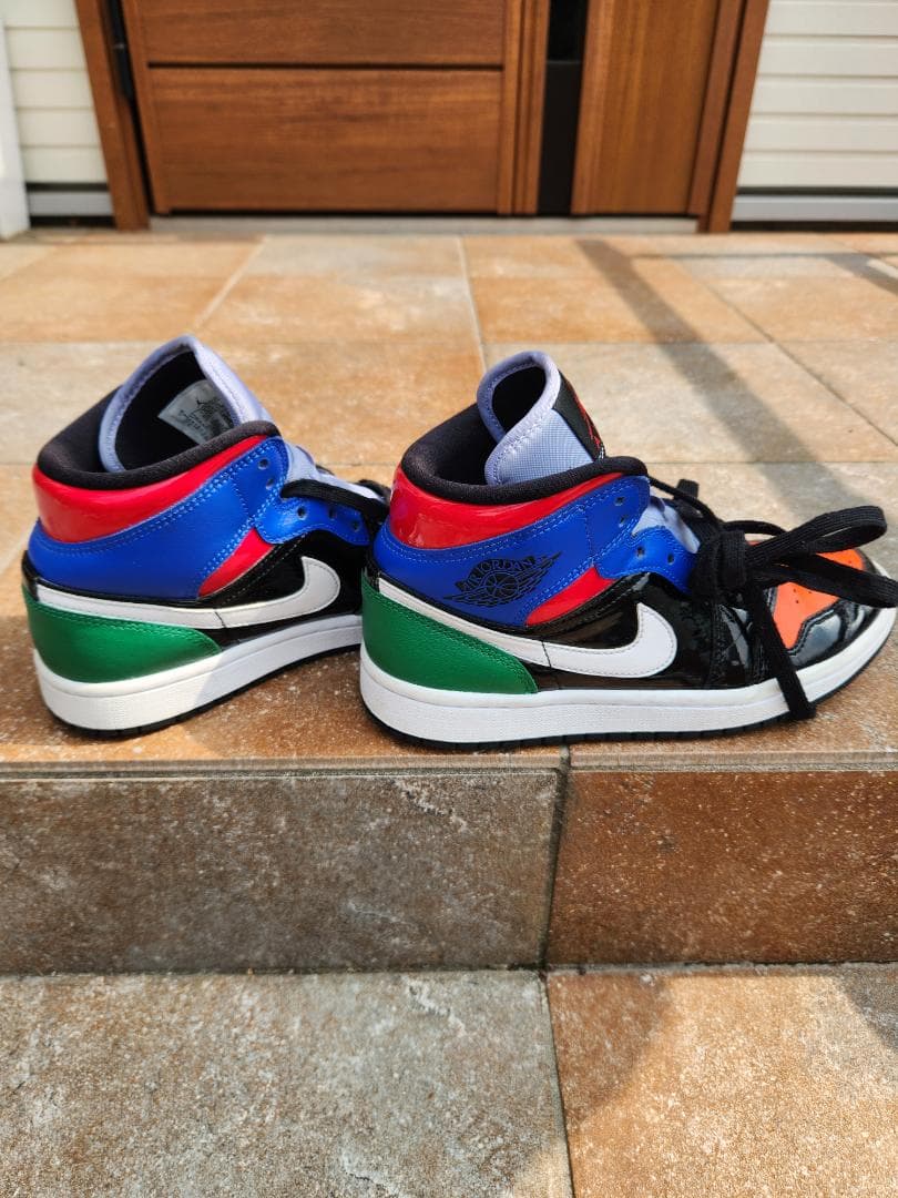シューズ(女性用) NIKE Women's AIRJORDAN1 MID PATENT BLEND