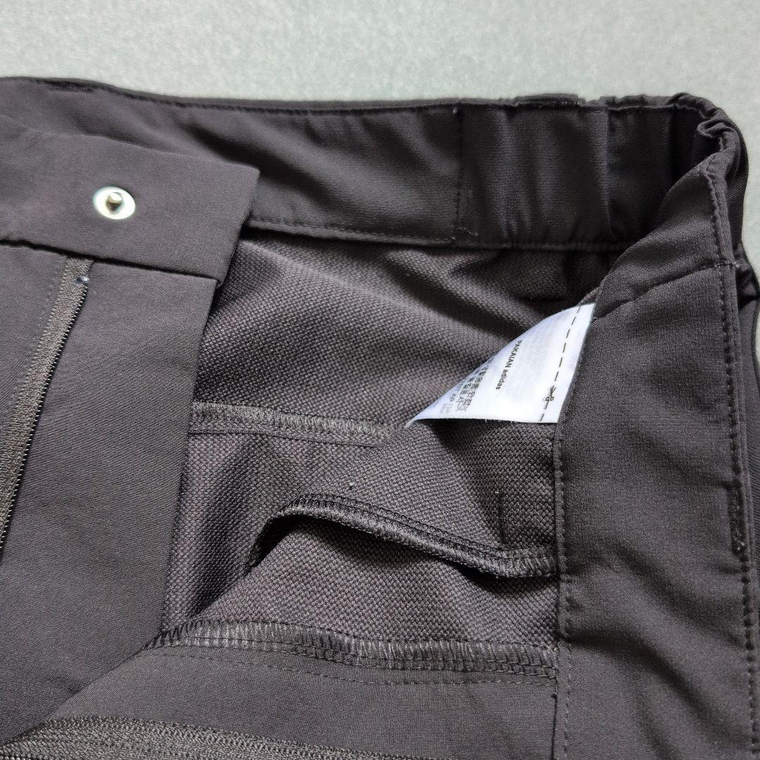 【極美品】アディダスゴルフ　軽量ストレッチジョガーパンツサイドライン　黒