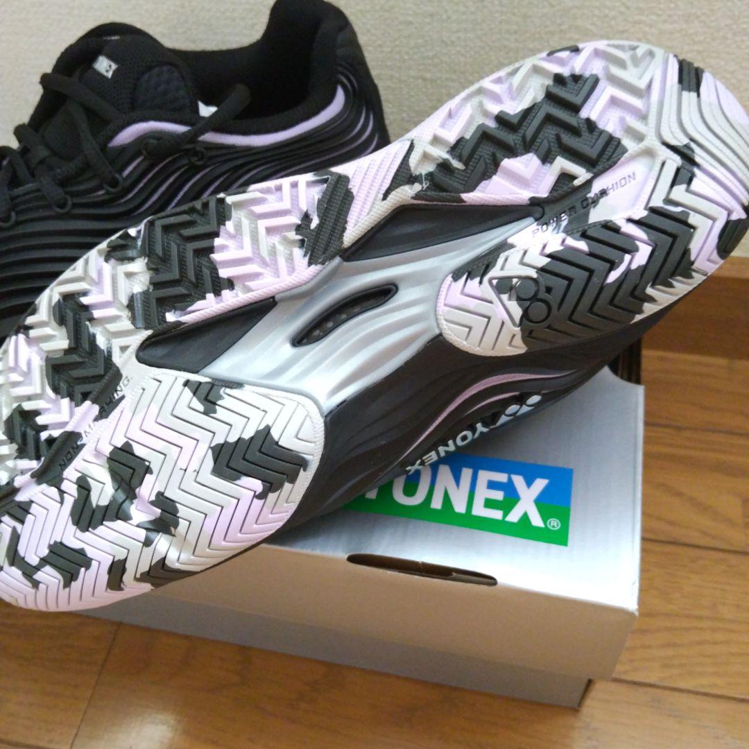 新品 YONEX パワークッションフュージョンレブ ブラック/ホワイト/パープル