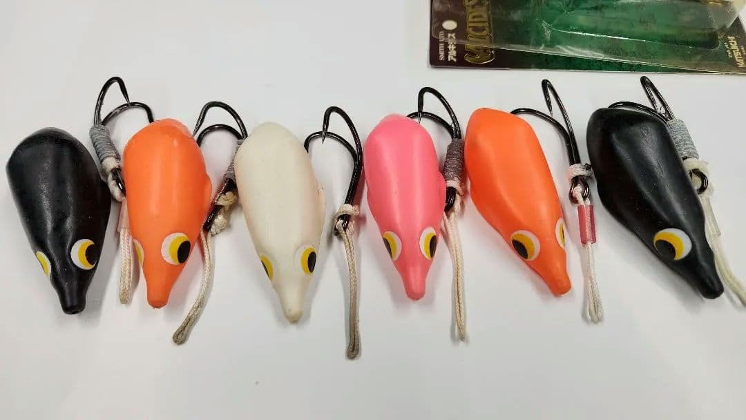 アルキデス フロッグ型ソフトルアー 6個セット　SMITH 雷魚