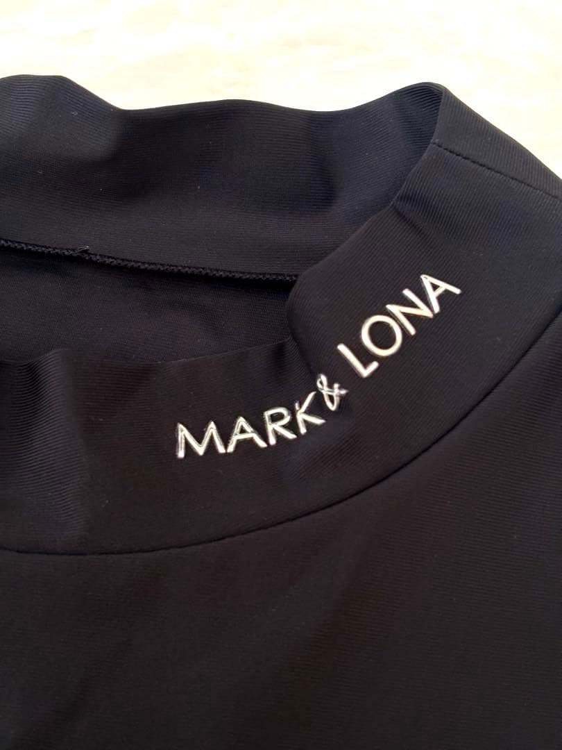 美品　MARK&LONA モックネック　半袖カットソー　半袖　46 ブラック