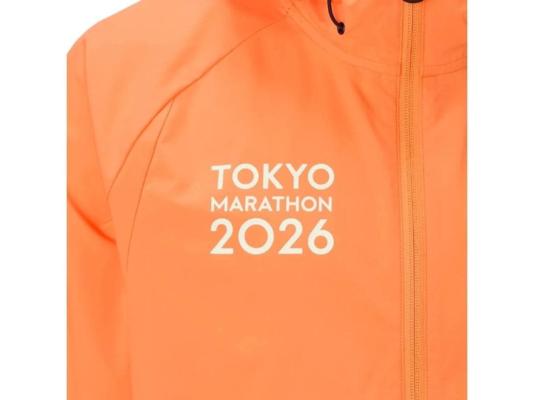 ASICS 東京マラソン2026 ウィンドブレーカー オレンジ S