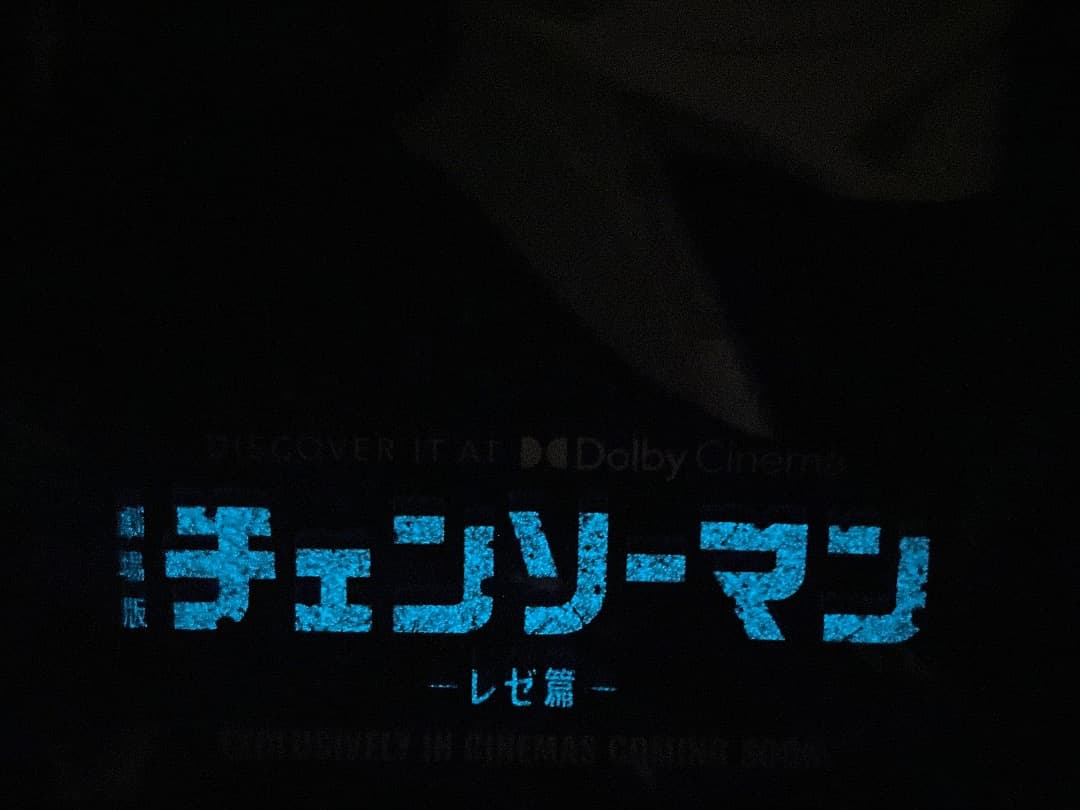台湾劇場特典　チェンソーマン　蓄光　A3ポスター