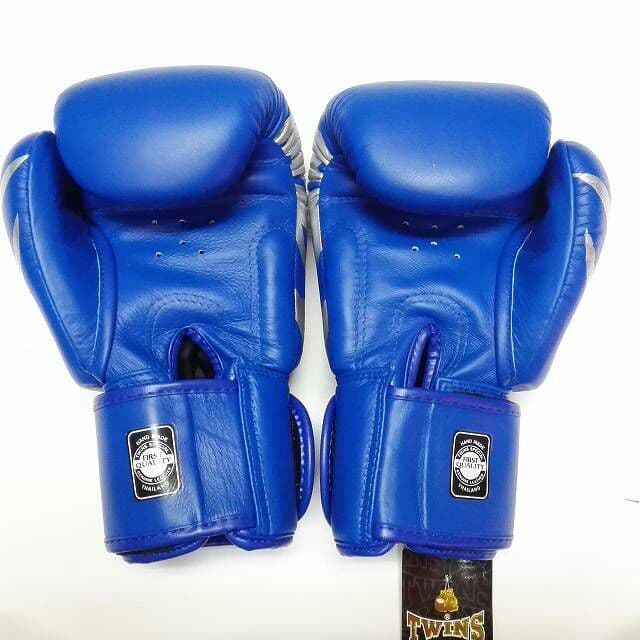 新品 正規 TWINS 本格ボクシンググローブ 本革製 サイズ選択 Ｔ青銀