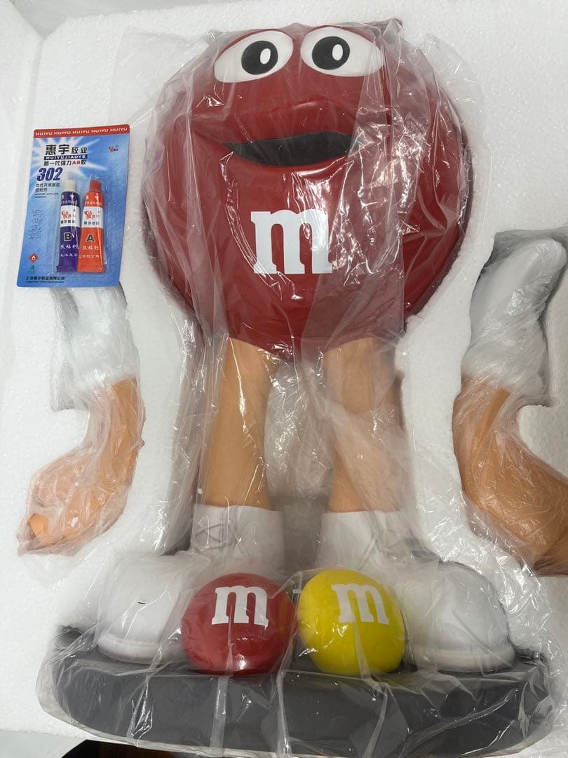 M&M's エムアンドエムズ ディスペンサー 特大フィギュア　レッド置物　飾り