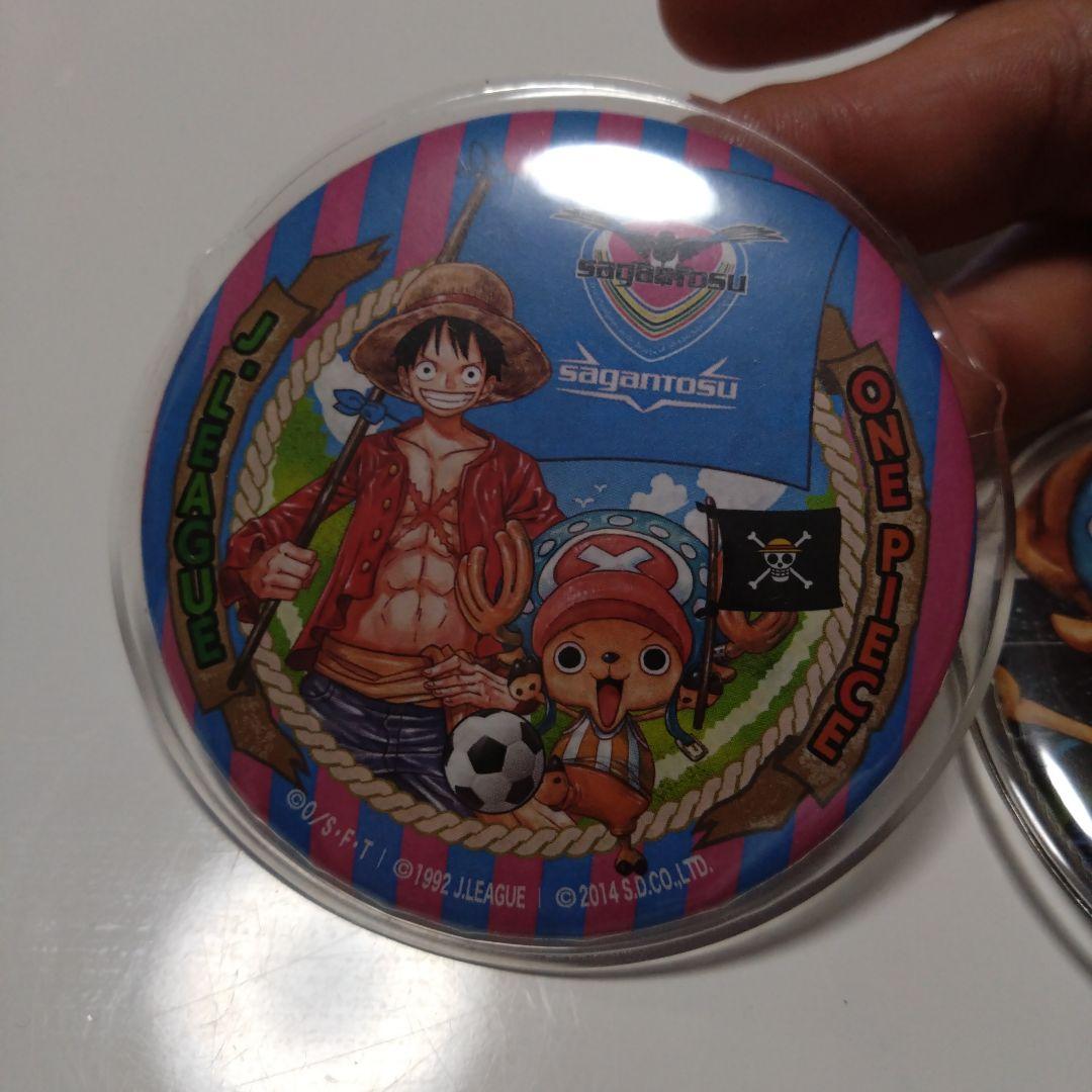 ワンピースjリーグコラボ　缶バッチ　サガン鳥栖