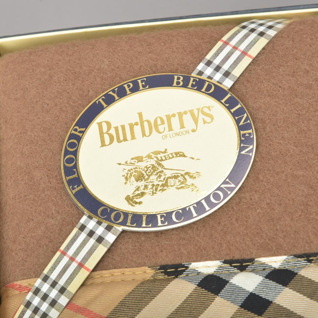 新品 Burberrys バーバリー 純毛毛布 140×200 BB008