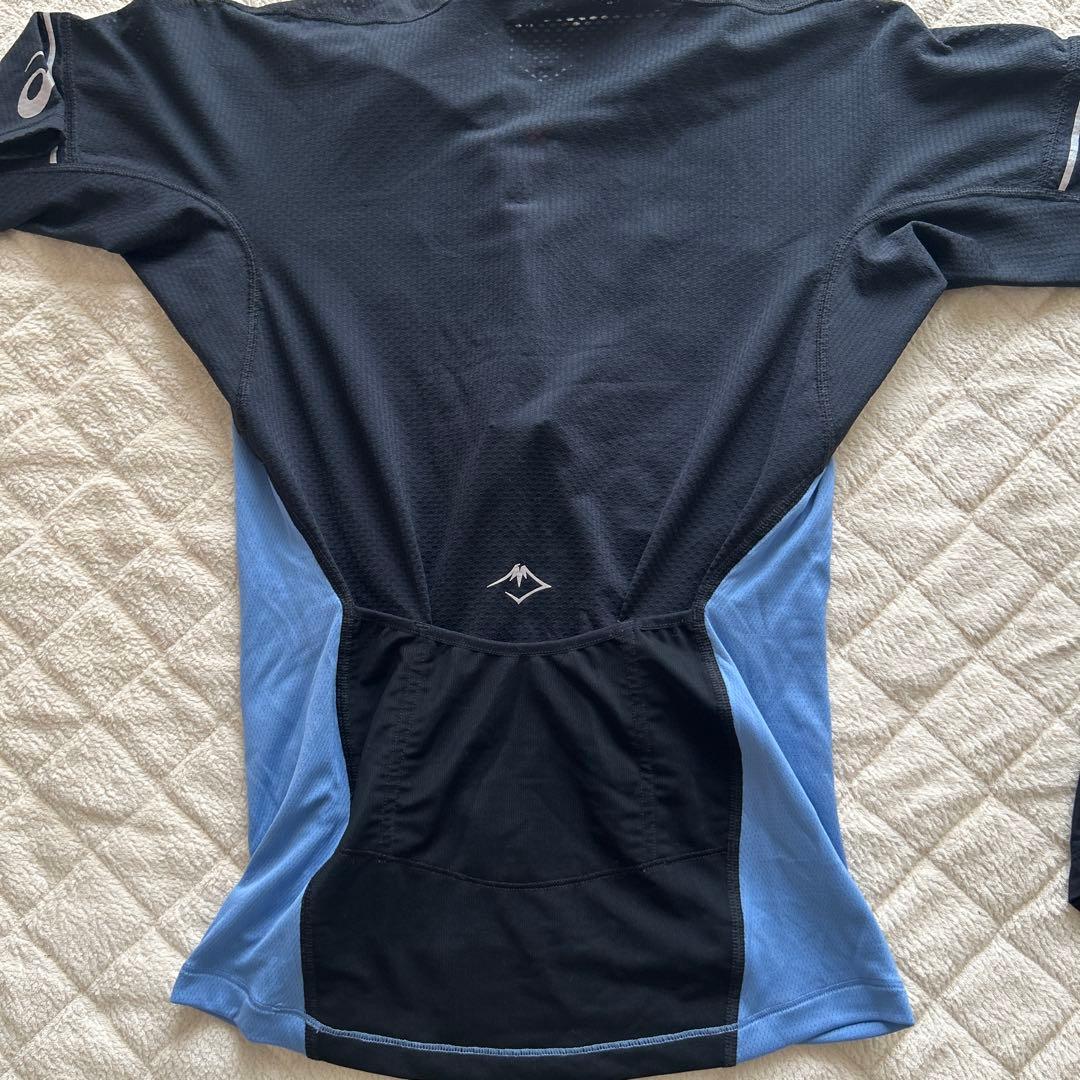 ASICS ランニング半袖シャツ•パンツセット海外Sサイズ【FUJITRAIL】