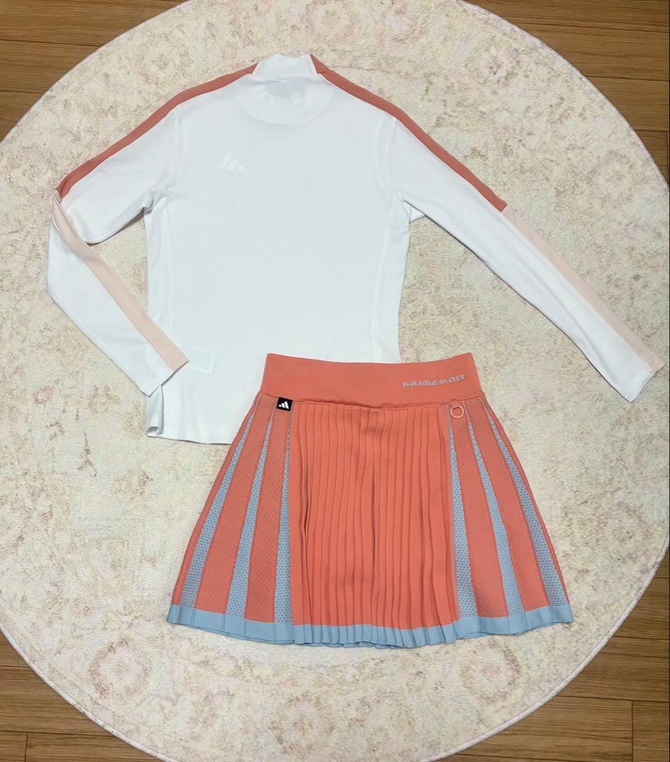 即日発送✨アディダス 上下セット S 春コーデ　プリーツスカート　モックネック