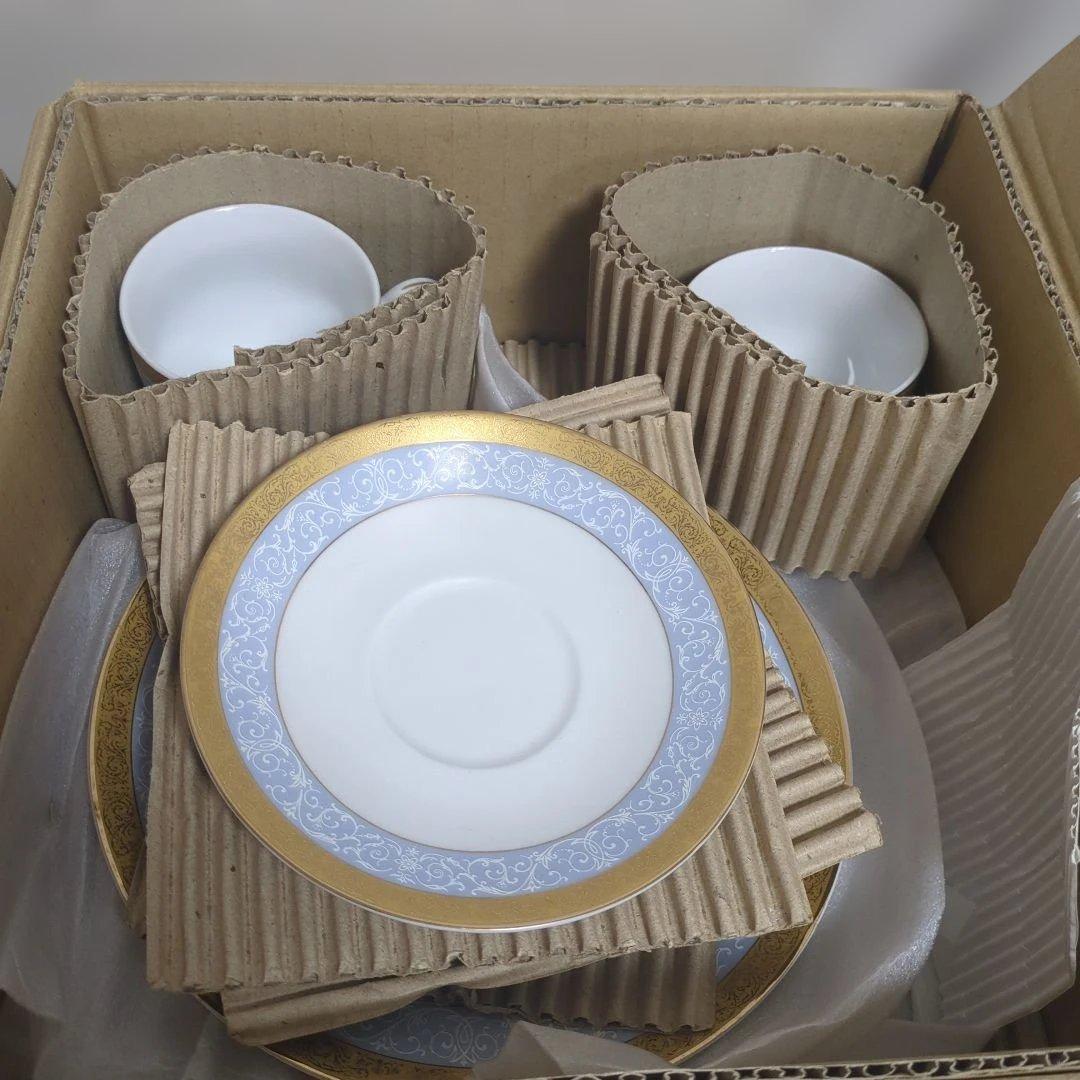 Noritake 食器セット ゴールドブルー装飾 セット16点