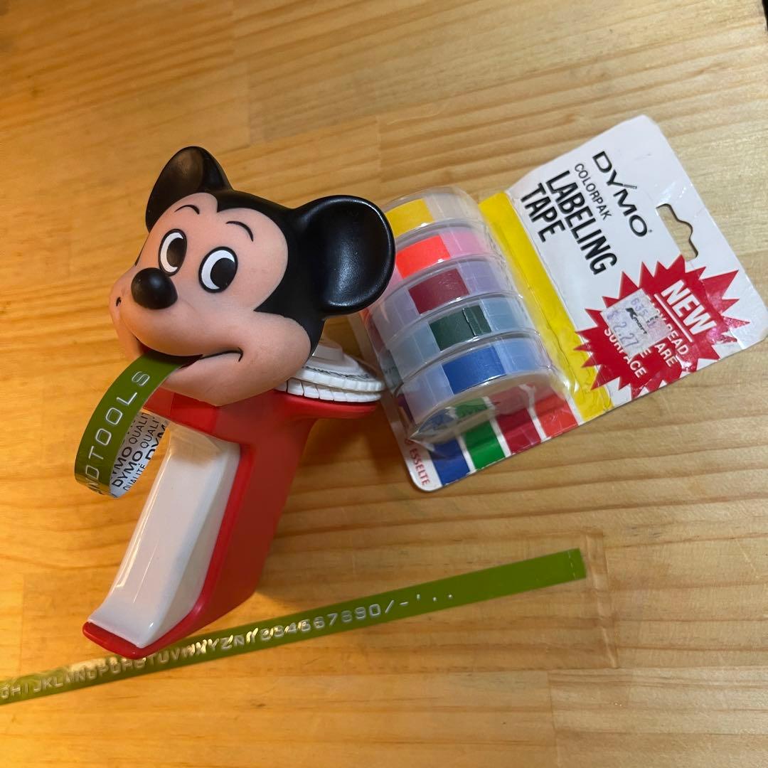 ■製品保証■ ROTEX ビンテージ ディズニー ミッキーマウス ダイモ 互換