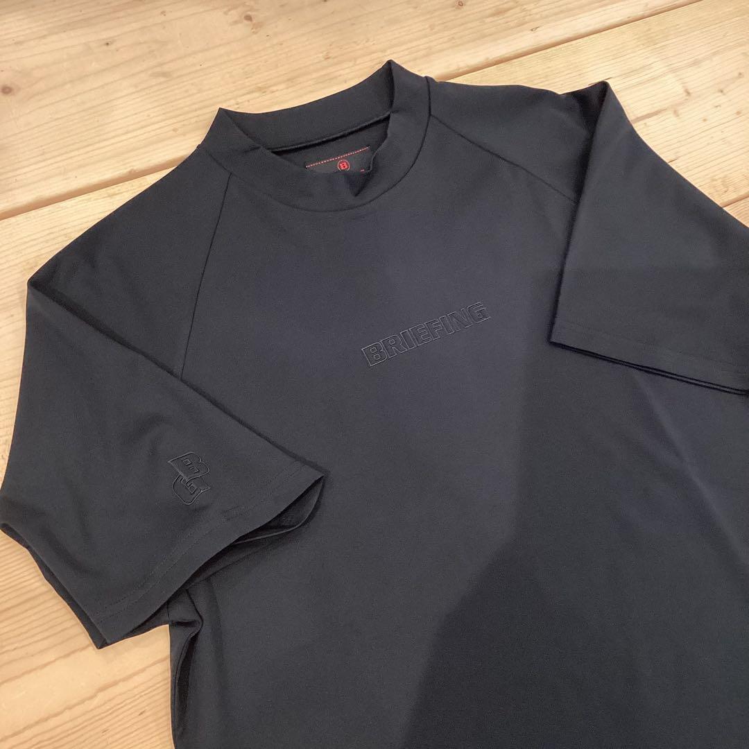 新品　BRIEFING STITCHED 3D LOGO HIGHNECK 黒L