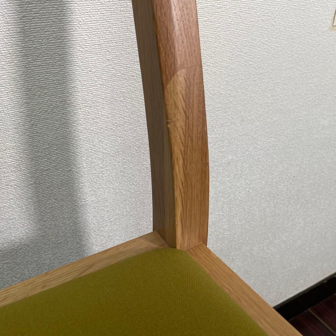 生地張替え済み♪ 無印 オーク材チェア ダイニングチェア MUJI 廃盤 北欧