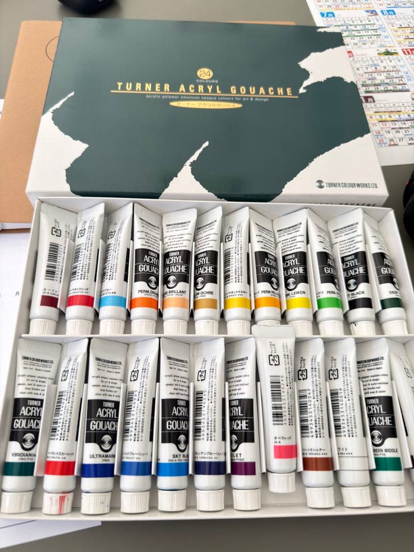 Soft Pastel 64色セット アクリルガッシュ絵の具24色セット