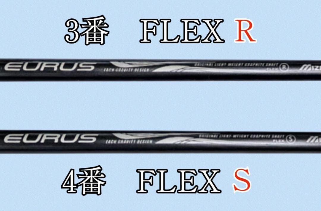 ミズノ・MIZUNO EURUS（ユーラス）ユーティリティ （U3・U4）2本組