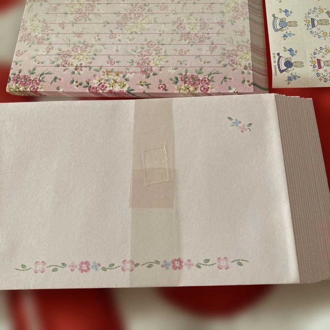 平成サンリオ　マロンクリーム　レターセットシール付　1995 未使用品