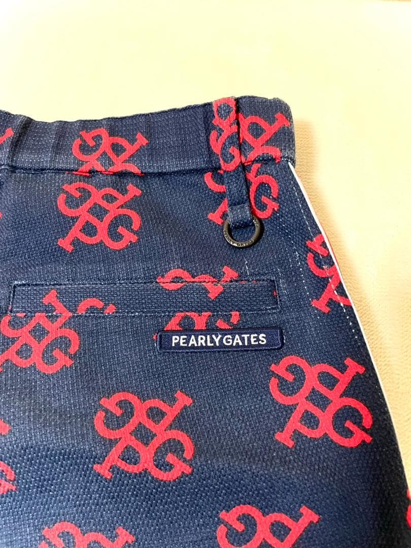 PEARLY GATES パーリーゲイツ 総柄モノグラム サイドラインパンツ 4