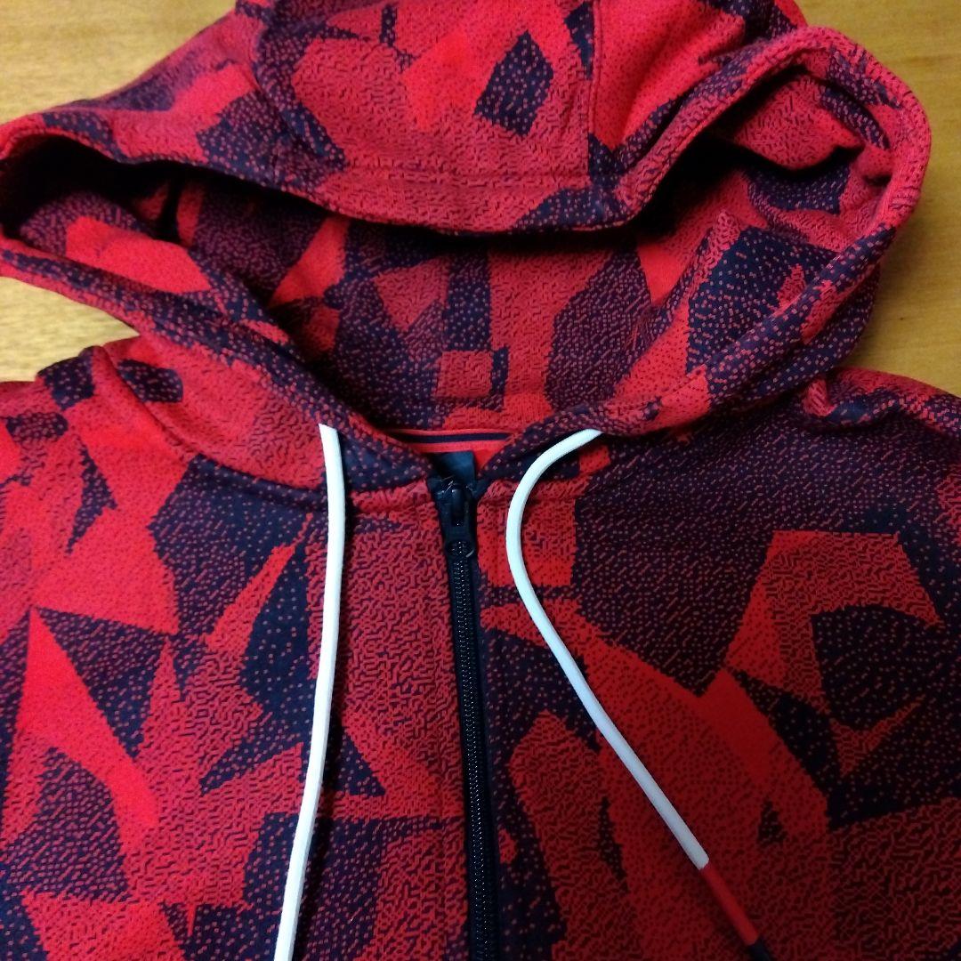 NIKEカイリーバスケットボールパーカー赤XL