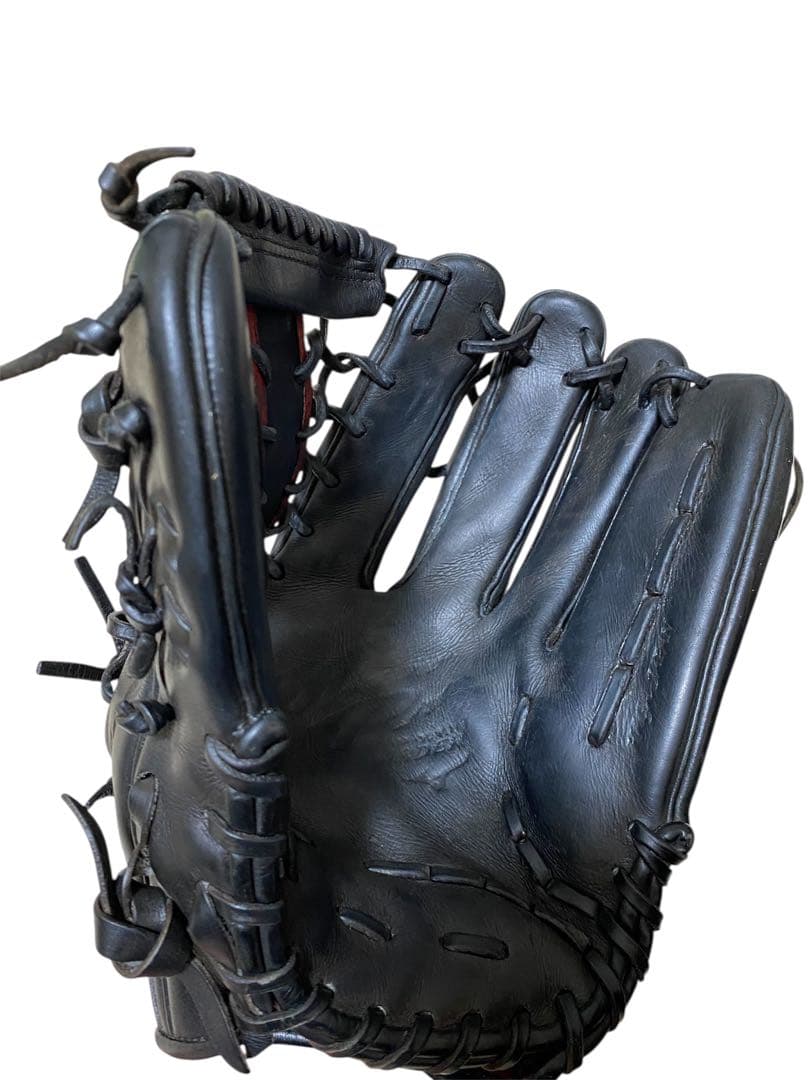 Mizuno pro ミズノプロ　野球　硬式野球グローブ　外野手　ブラックレッド