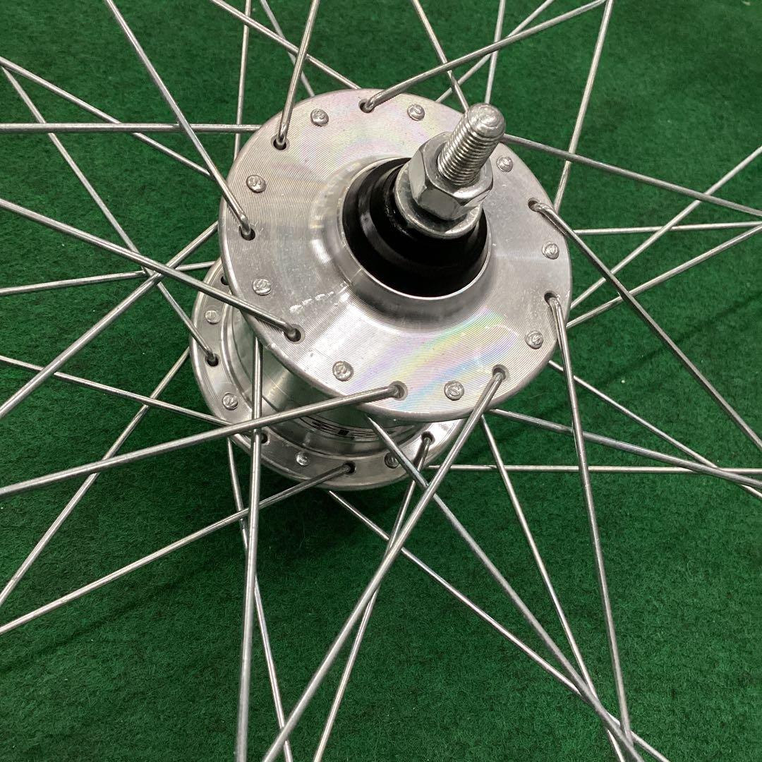 アルミリム　前輪 26x1-3/8 タイヤ付 ハブダイナモ　26インチ　J2端子