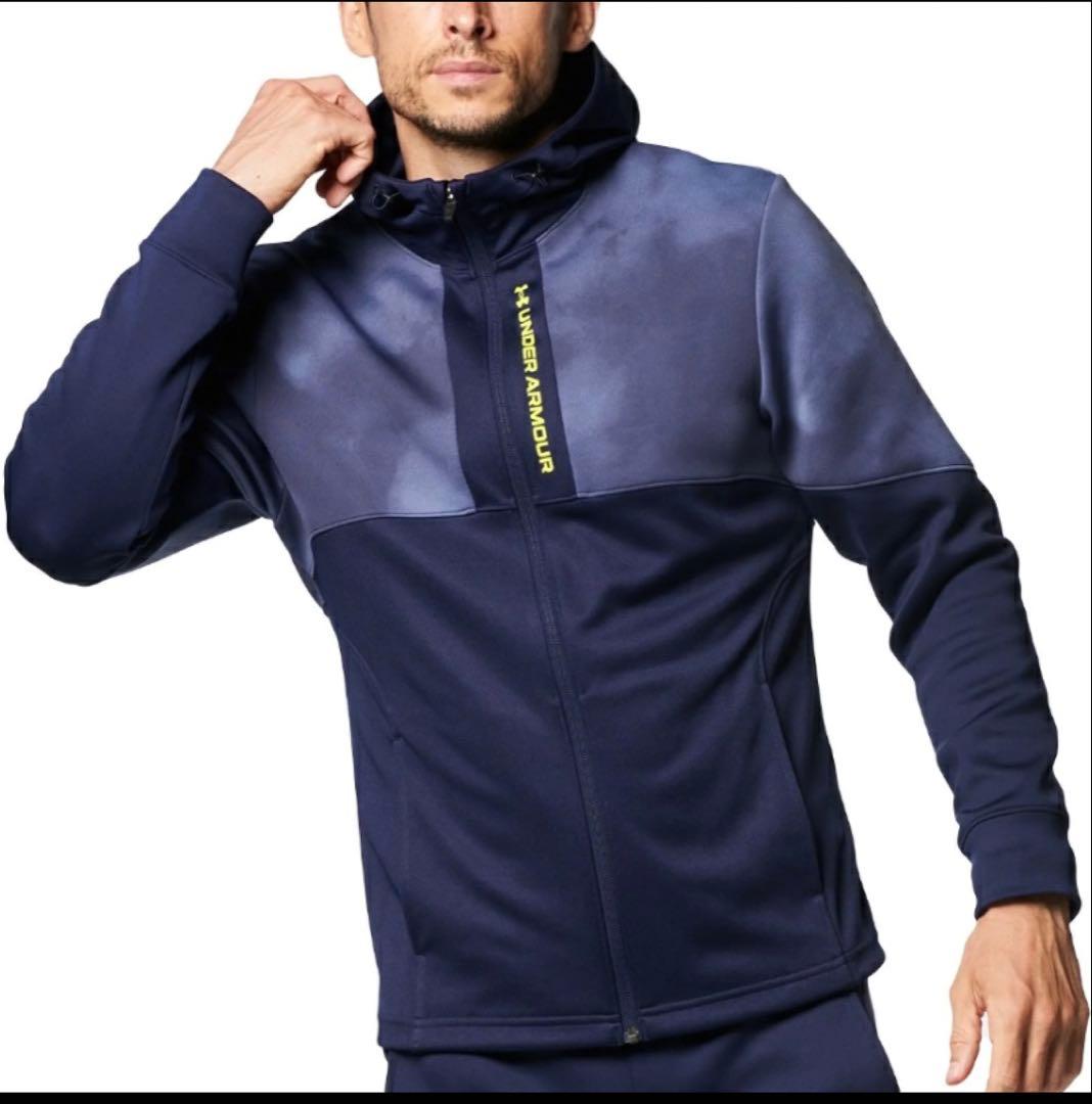 【美品】Under Armour ネイビージャージ上下セット　XL