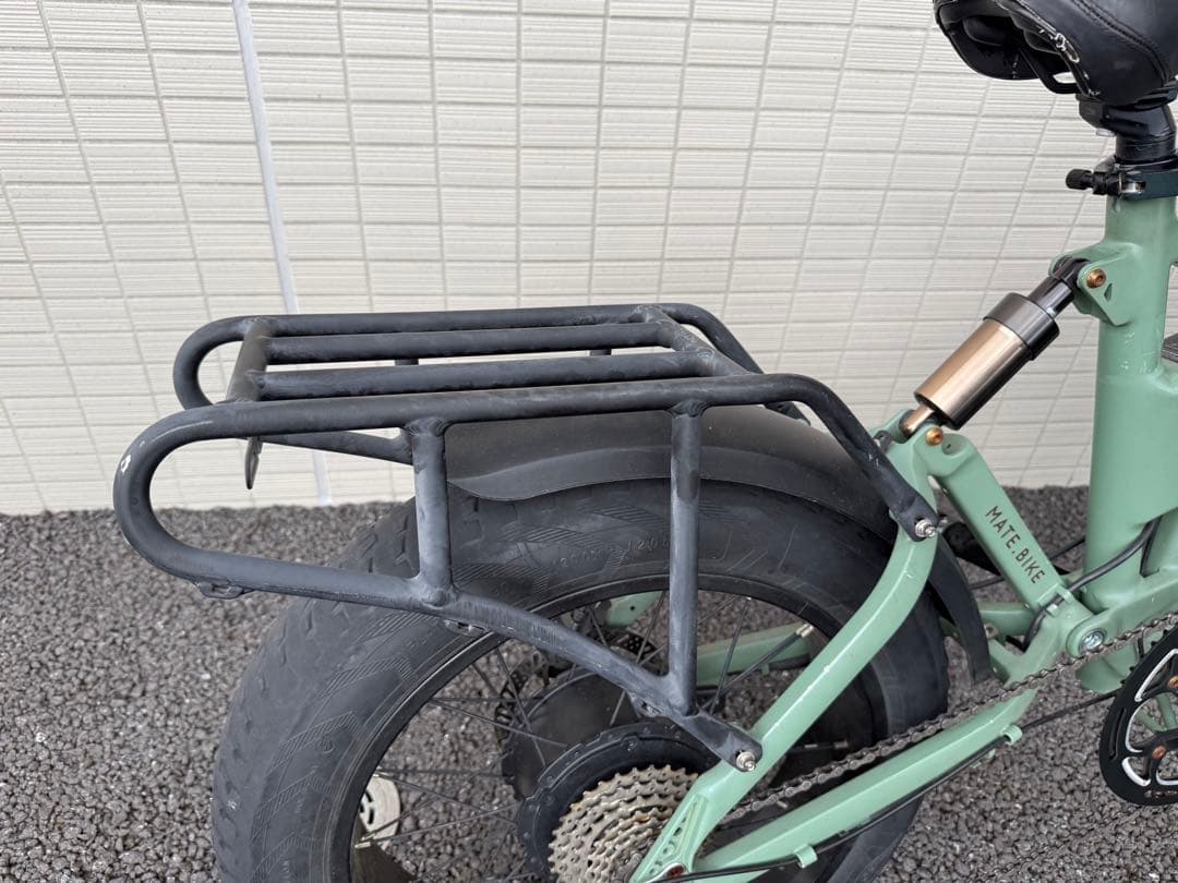 美品MATE BIKE MATE X Eバイク　メイトバイクグリーンカラー