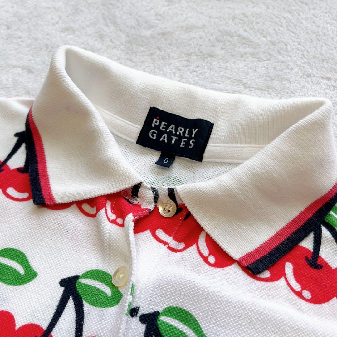 美品　パーリーゲイツ セットアップ ポロシャツ　スカート　チェリー　さくらんぼ