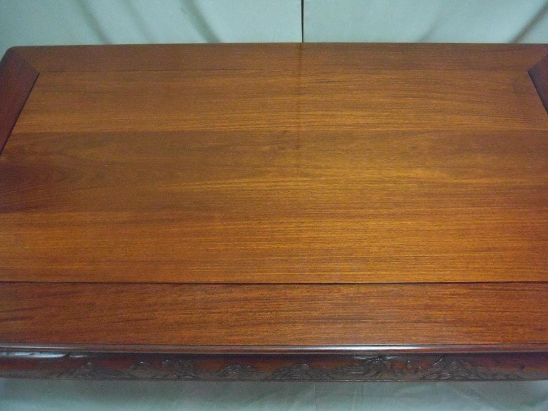 「新古品」座卓・花梨総無垢造り