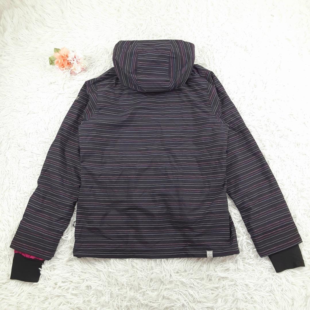 美品◎ROXY ロキシー スノボウェア3点セット ゴーグル付 ブラック グリーン